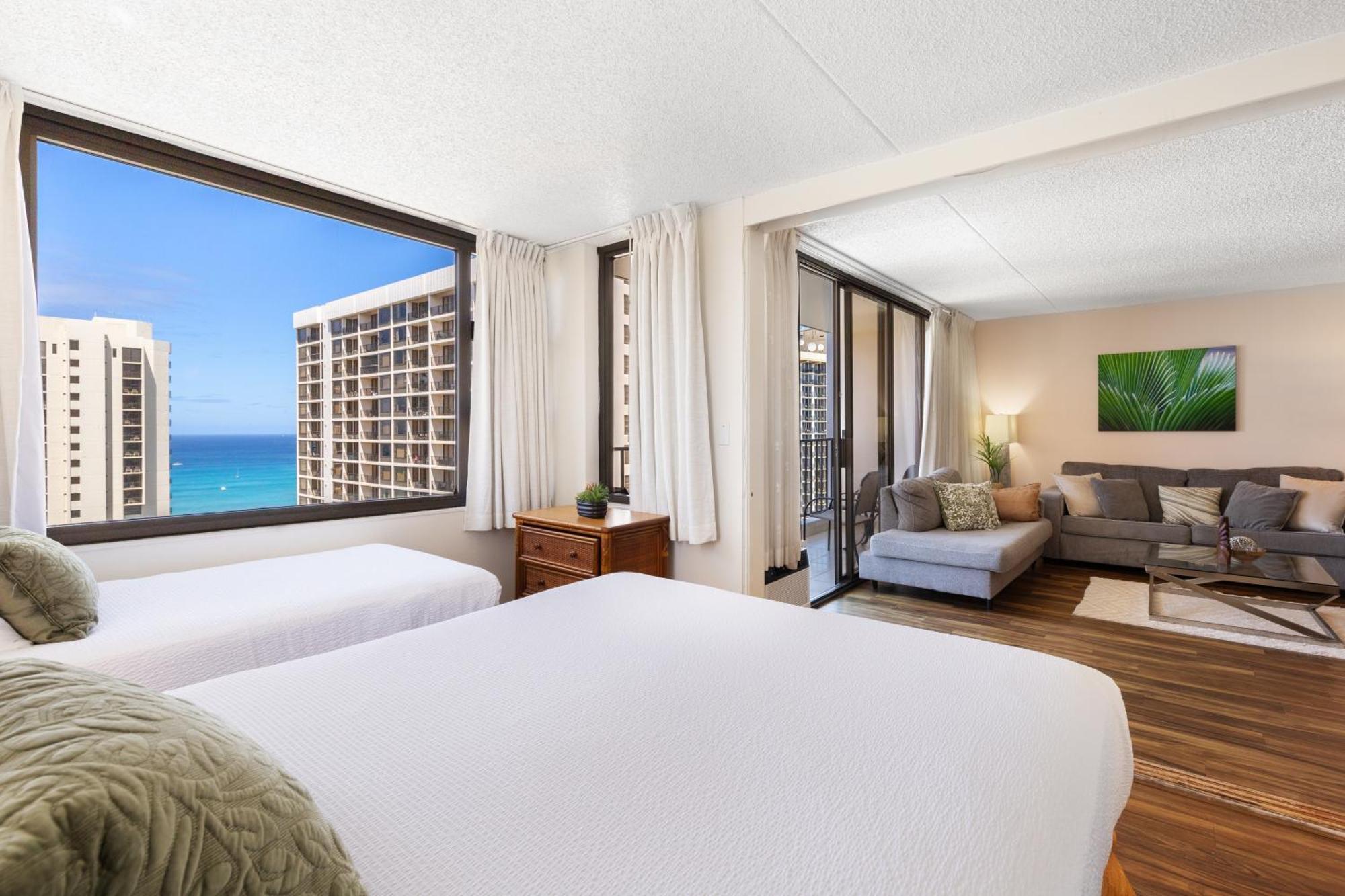 Beautifully Renovated 32Nd Floor Deluxe Ocean View Waikiki Condo Condo Honolulu Eksteriør billede